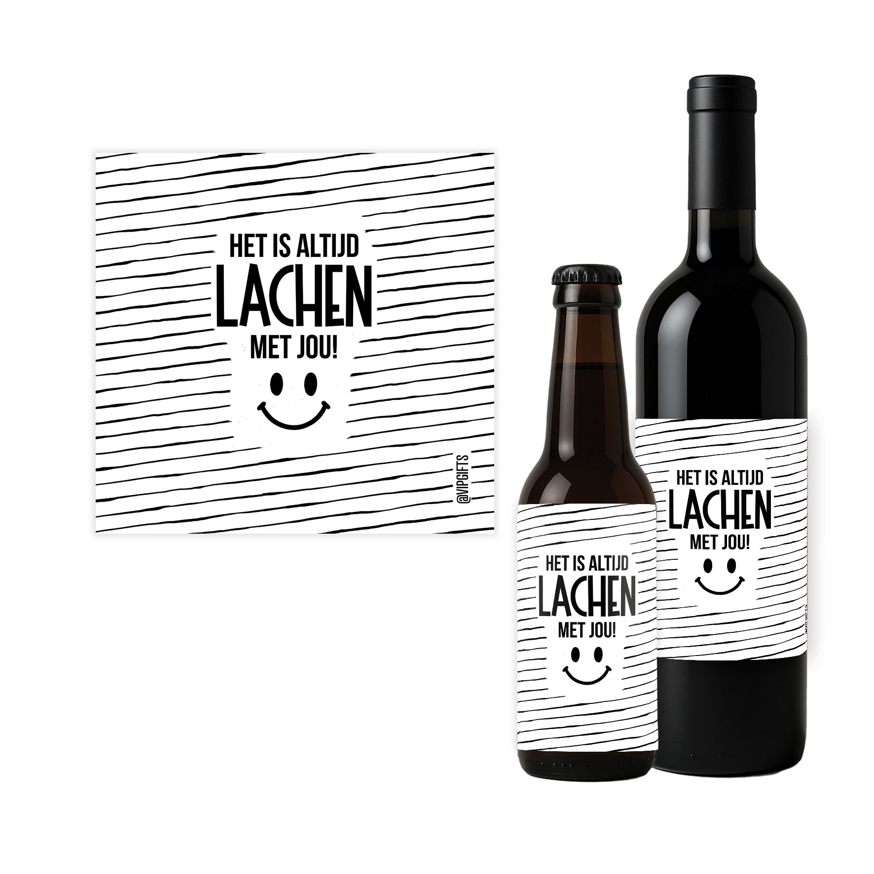 Flesetiket - Altijd Lachen