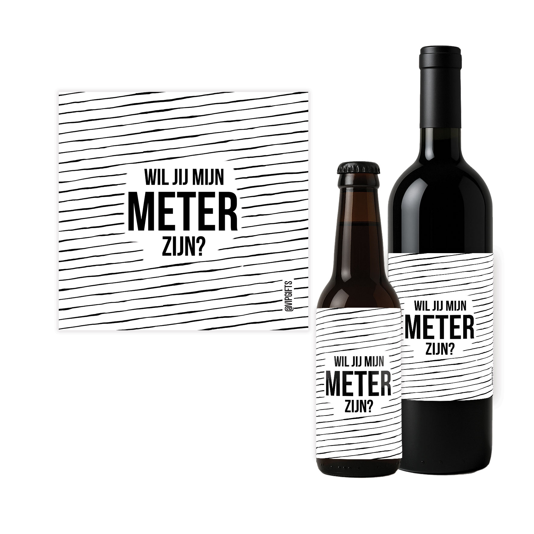 Flesetiket - Meter zijn?