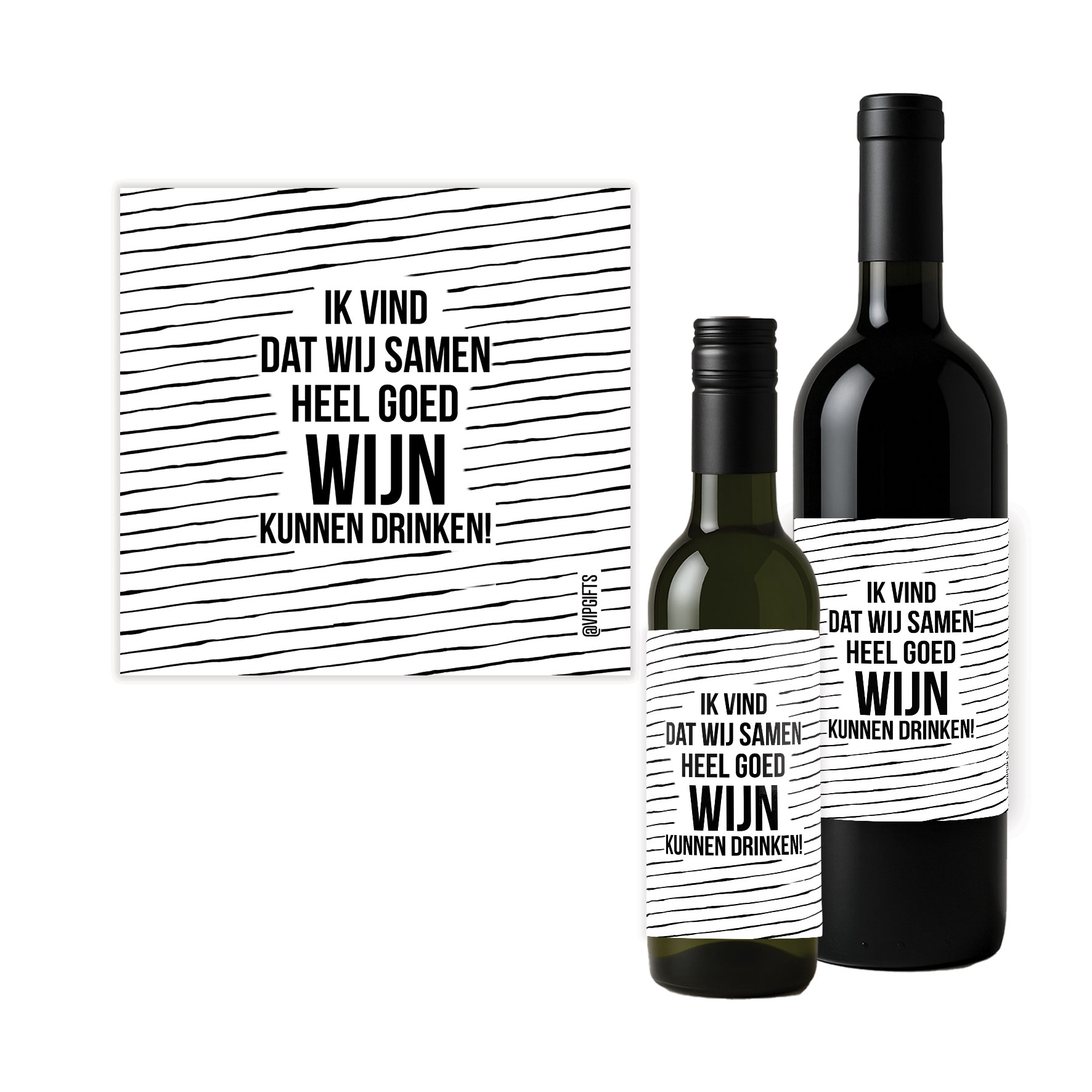 Flesetiket - Samen Wijn