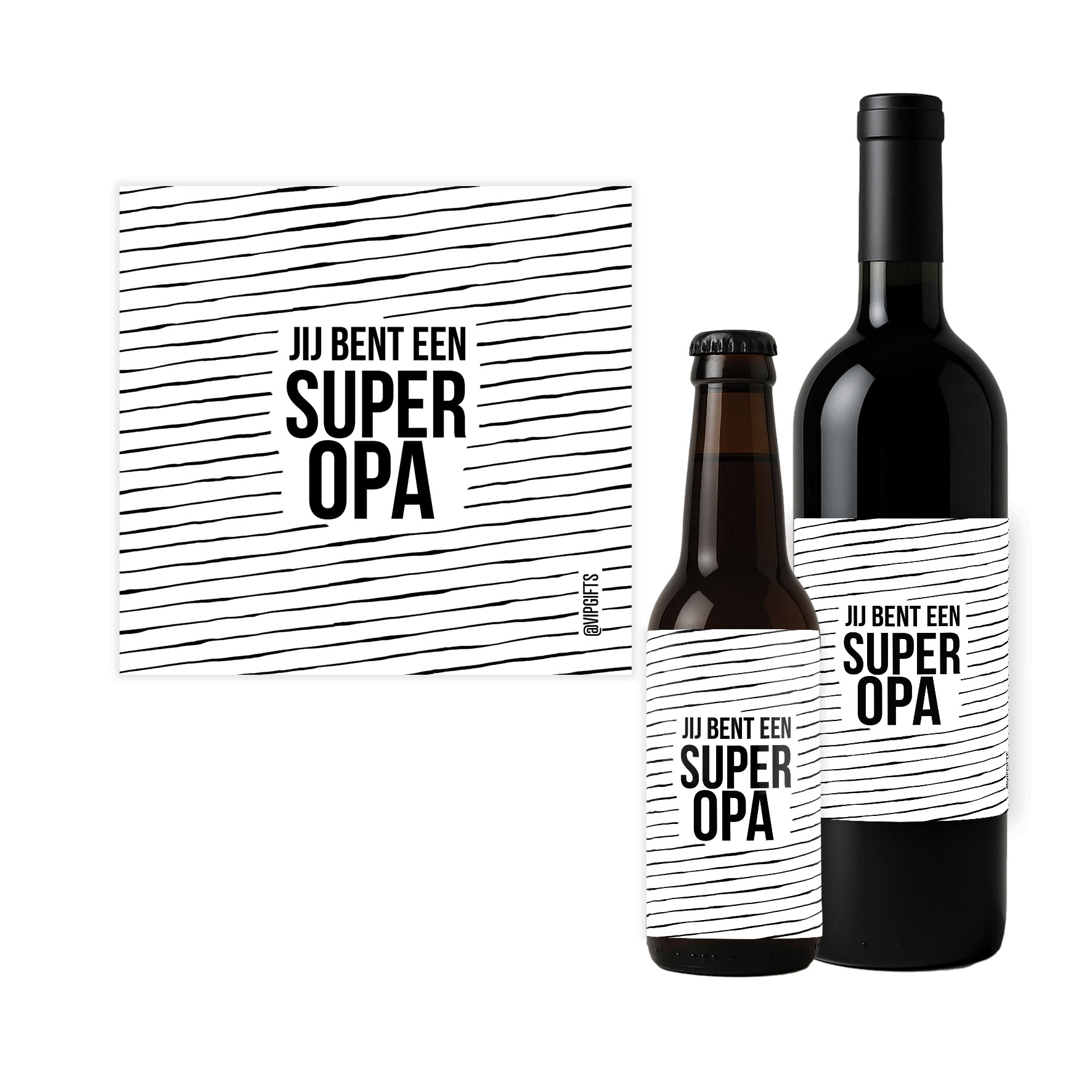 Flesetiket - Super Opa