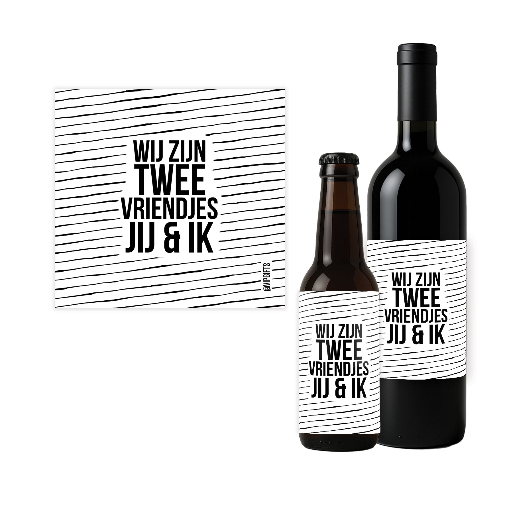 Flesetiket - Twee vriendjes