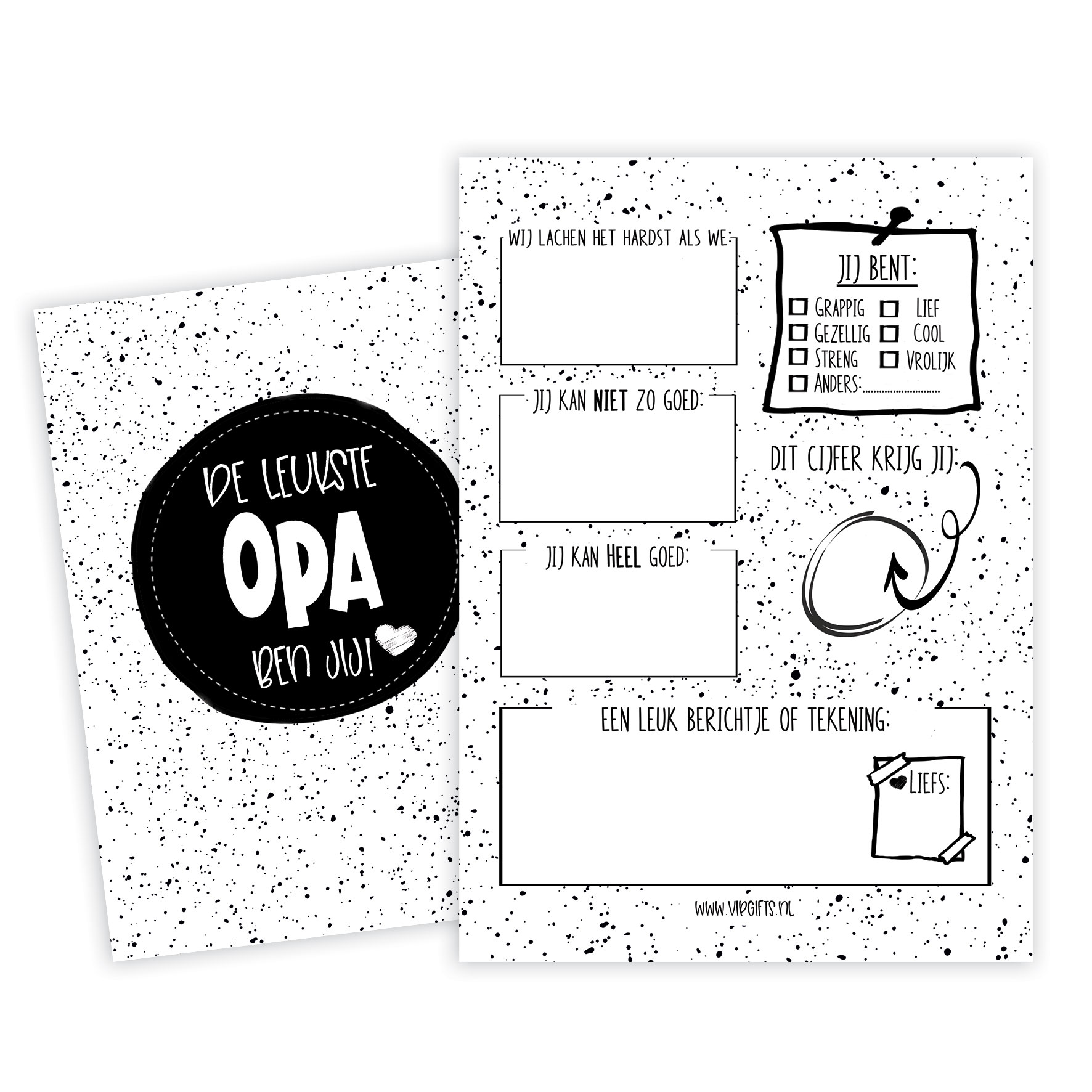 Invulkaart " Leukste Opa"