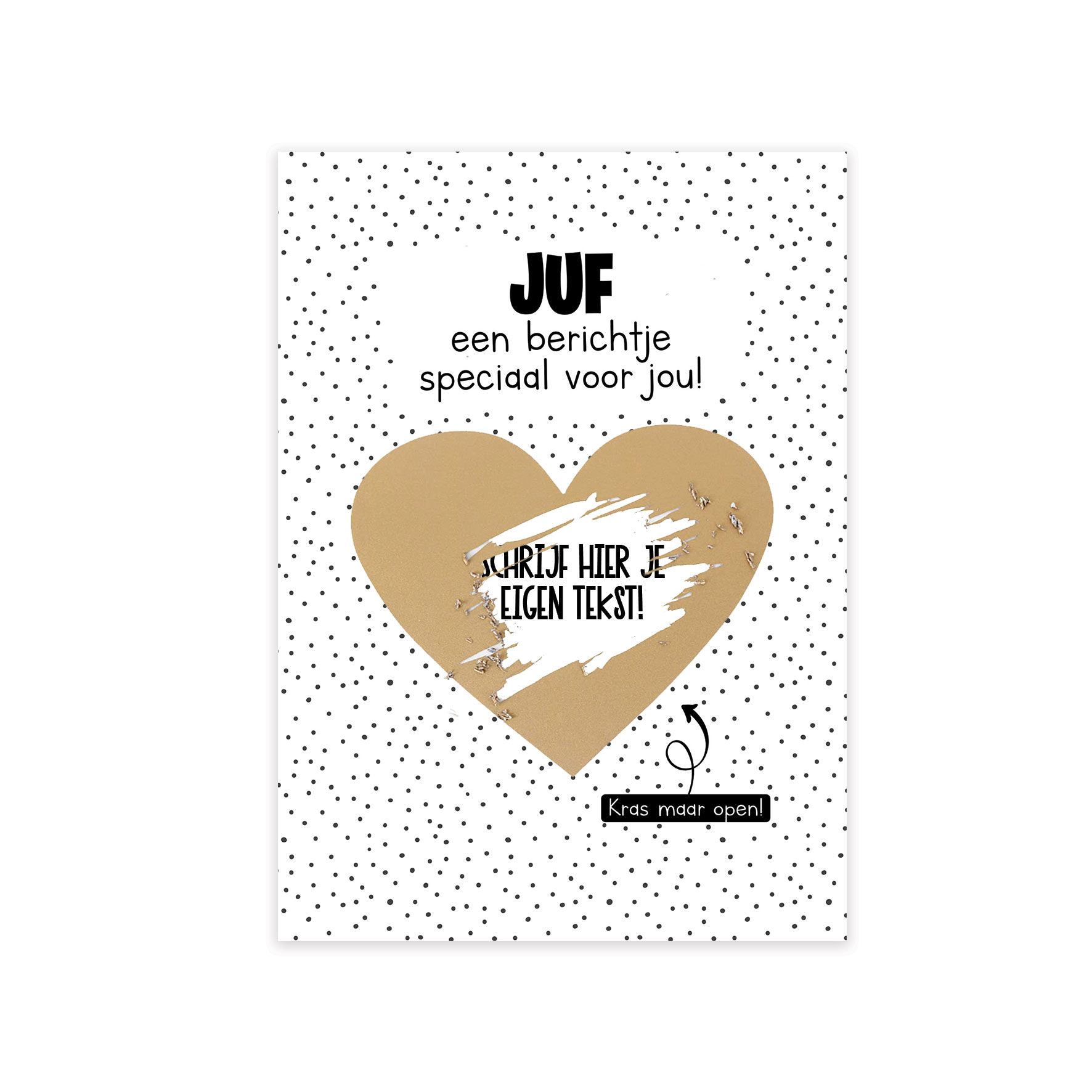 Kraskaart "Juf"