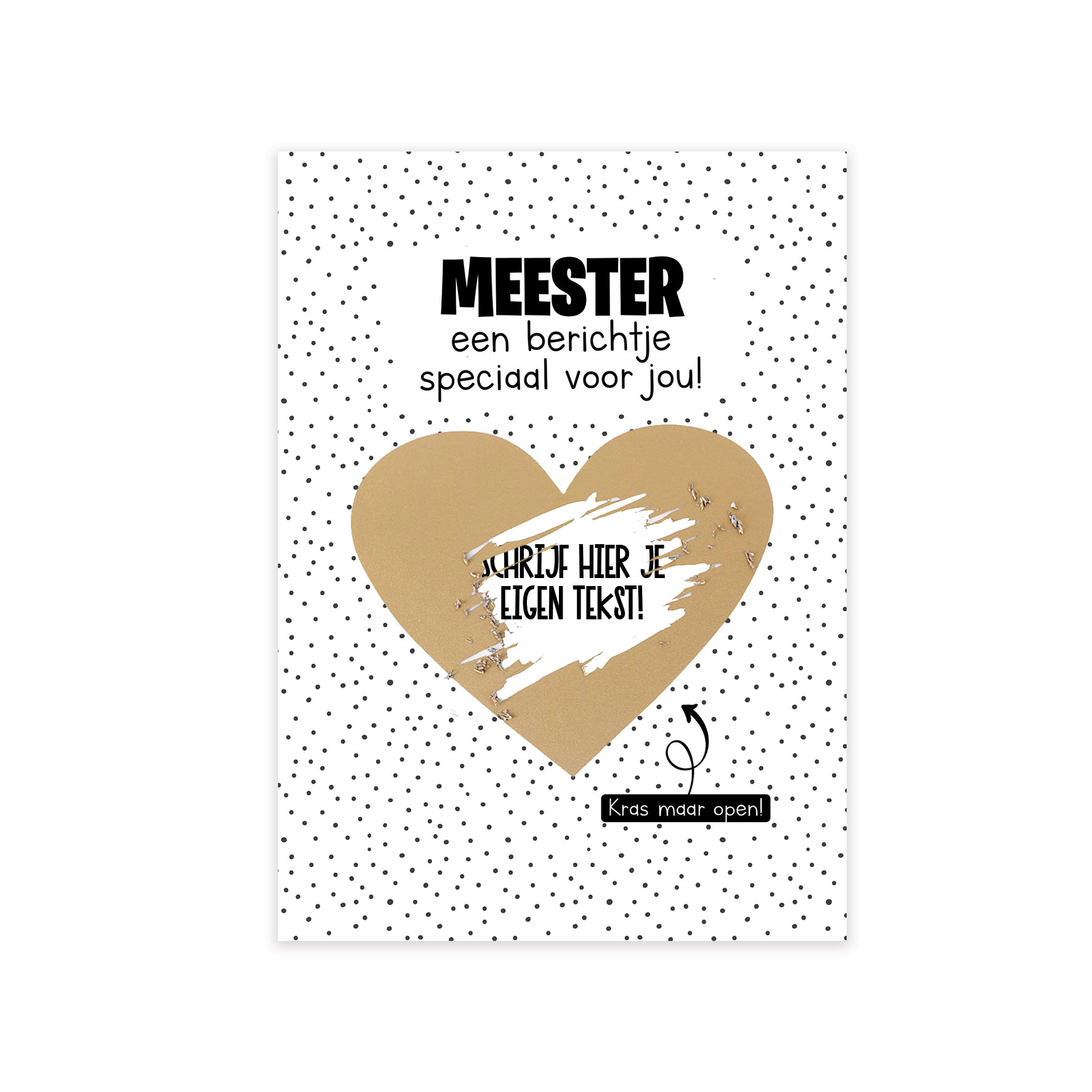 Kraskaart "Meester"