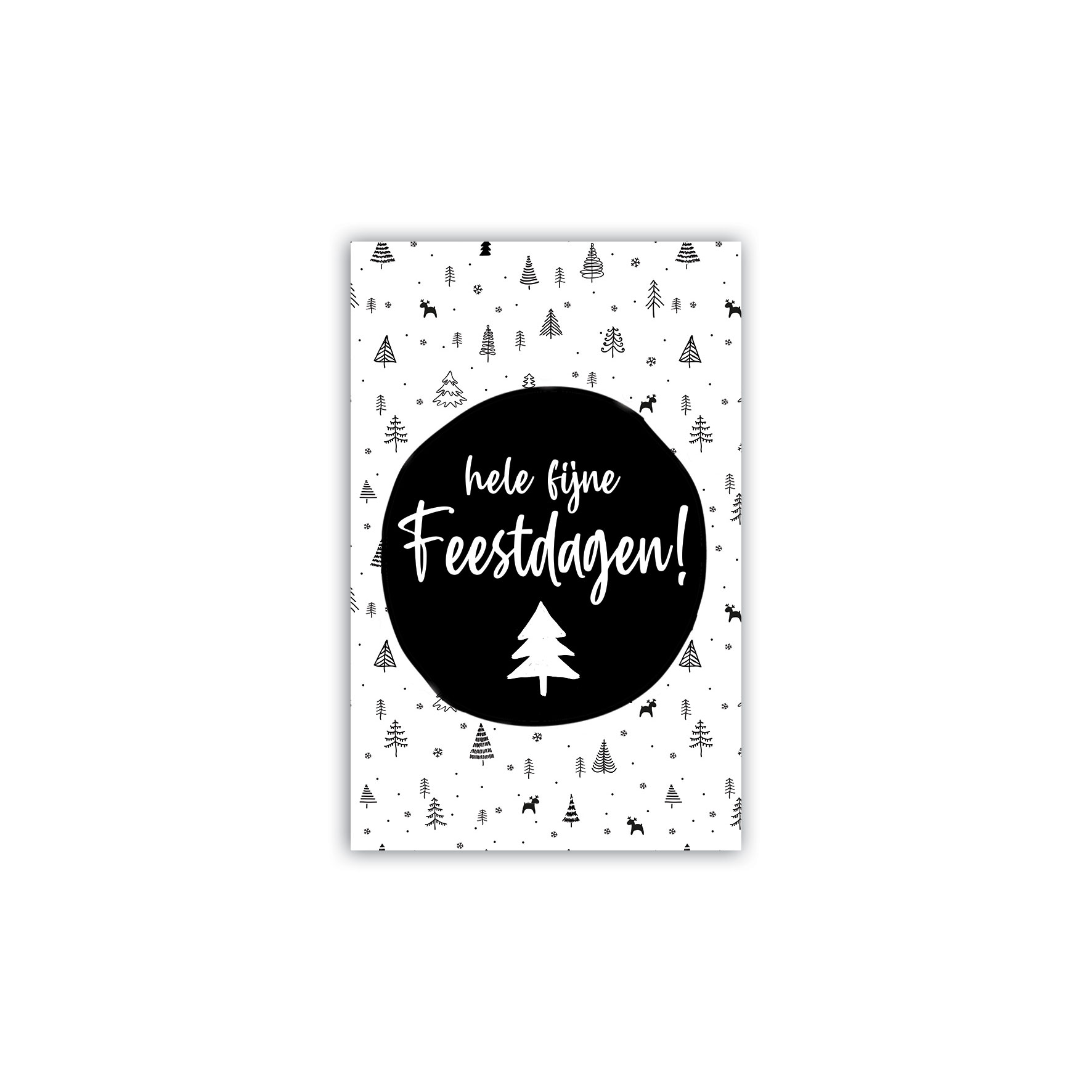 Mini Wenskaart | Fijne Feestdagen