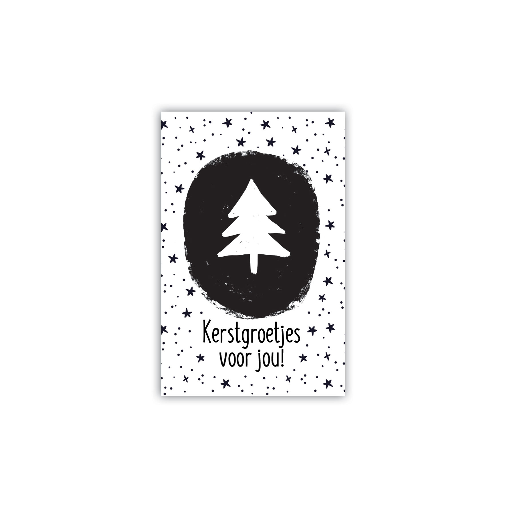 Mini Wenskaart | Kerstgroetjes