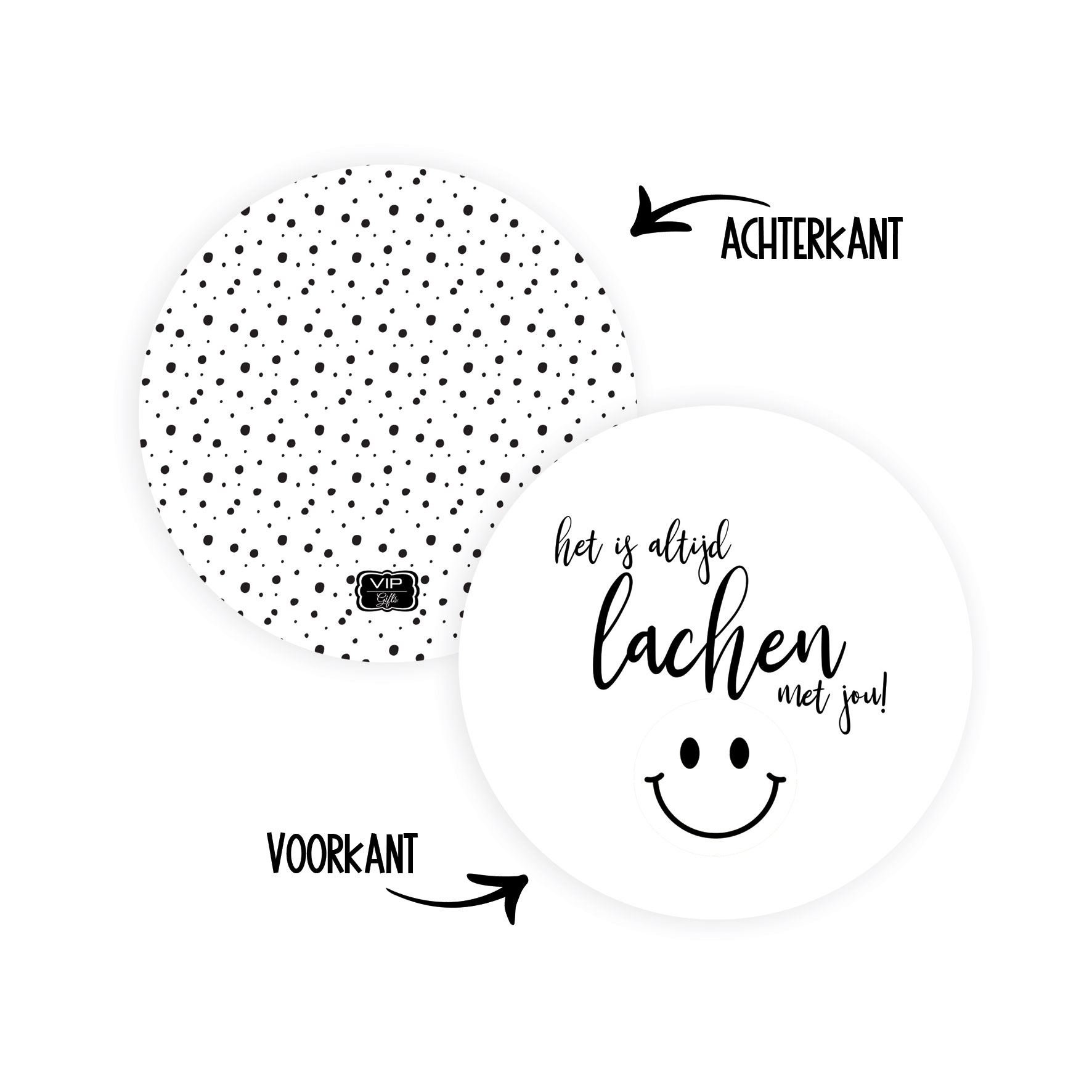 Onderzetter " Altijd Lachen "